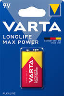 Батарейка 6LR61 крона VARTA Longlife Max Power 9V 6F22