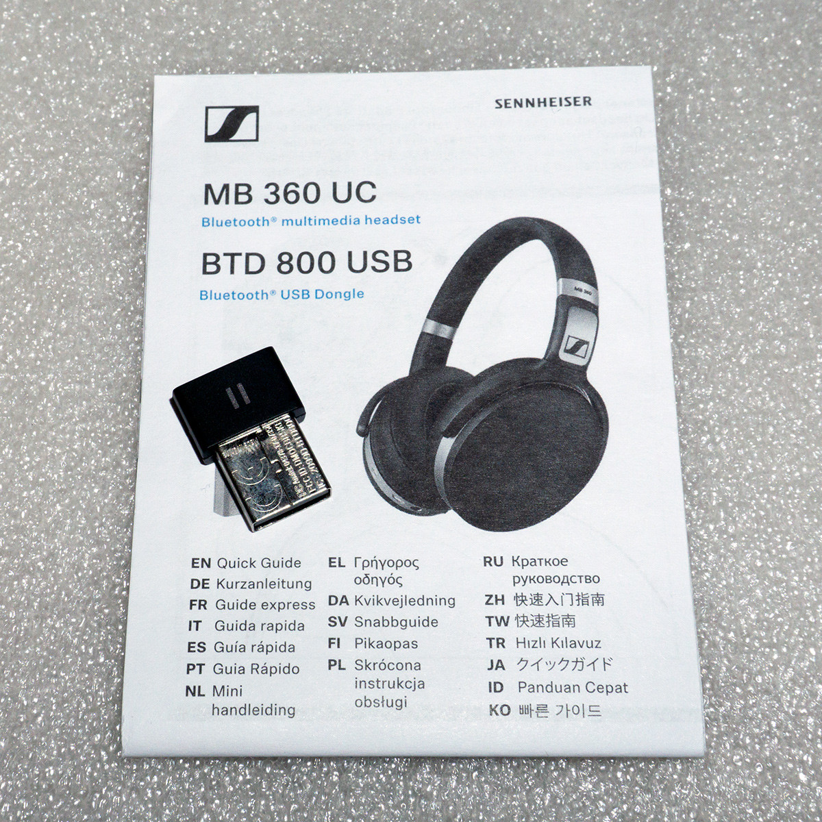 Sennheiser MB 360 UC Bluetooth BTD 800 USB ID 1619376641 5000 Prom.ua