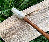 Шпилька деревянная, Аксессуар, Заколка деревянная для волос "Бутон", Шпилька из кости, Заколка из кости