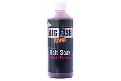 Ліквід Dynamite Baits Big Fish River Bait Soak Meat-Furter 500 мл