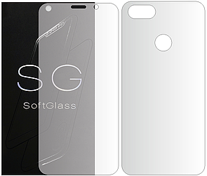 Бронеплівка для Lenovo A5 комплект: для передньої і задньої панелі зносостійка поліуретанова SoftGlass
