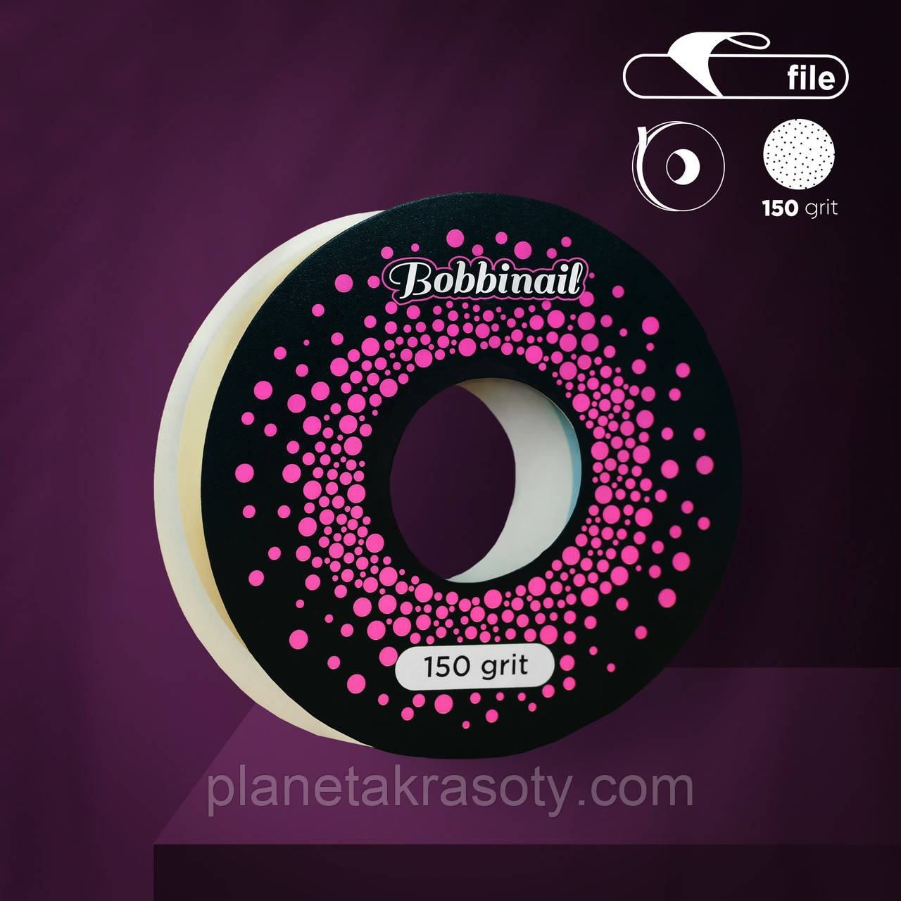 Запасний блок файл-стрічки для пластикової котушки Staleks Pro Exclusive, 150 гритів