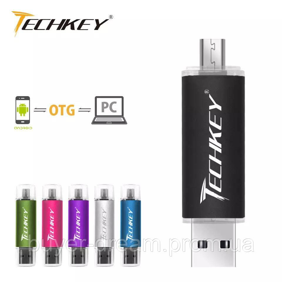 Флешка на 32 ГБ + micro usb, USB флешка для ПК и телефона 32 GB (в подарок  переходник с TYPE-C) (ID#1619432401), цена: 175 ?, купить на Prom.ua