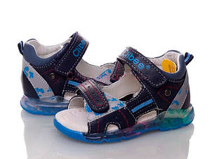 Босоніжки для хлопчиків із підсвіткою Clibee розмір 26