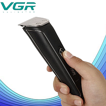 Машинка для стриження VGR V-021, бездротова акумуляторна машинка для стриження, тример, бритва, фото 3