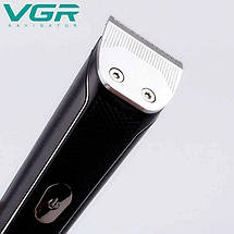 Машинка для стриження VGR V-021, бездротова акумуляторна машинка для стриження, тример, бритва, фото 5