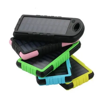 Зовнішній акумулятор c LED Power bank L3 solar 10000 mAh, фото 2