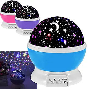 Нічник-проектор "Зоряне небо" Star Master Dream rotating projection lamp, фото 2