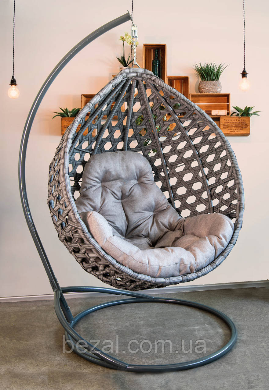 Підвісна гойдалка кокон Колібрі Kompred uk030/3 сірий, фото 1