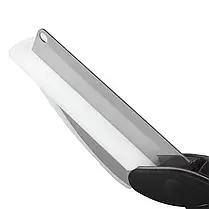 Кухонний ніж-ножиці для зелені і овочів Clever Cutter 2 в 1, колір - чорний, фото 2