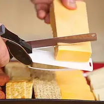 Кухонний ніж-ножиці для зелені і овочів Clever Cutter 2 в 1, колір - чорний, фото 3