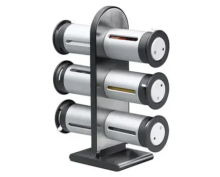 Набір контейнерів з магнітом для спецій Wall Mounted Magnetic Spice Rack на 6 ємностей., фото 2