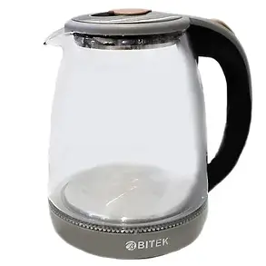 Електрочайник скляний 1,8 л 2400Вт BITEK BT-3110, фото 2