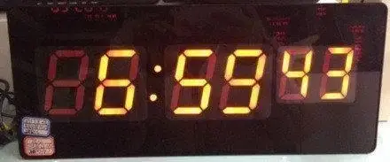 Годинники настільні 3512 з синім підсвічуванням, фото 2