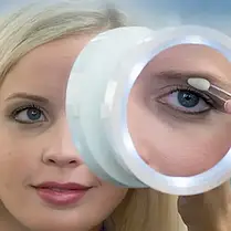 Портативне дзеркало у ванну зі світлодіодною підсвіткою Swivel Brite 360, колір білий, фото 4