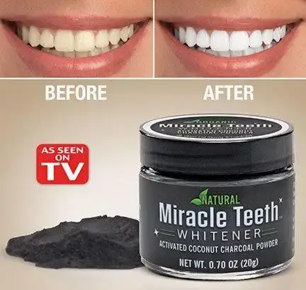 Відбілювач зубів Miracle Teeth Whitener (чорна зубна паста), фото 2