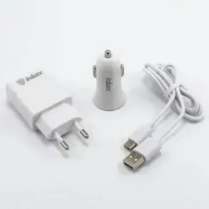 Зарядний пристрій 220В з кабелем USB - micro USB Inkax CD-43-M-V8, фото 2