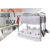 Сушарка для посуду Multi Function Folding Dish Rack, фото 3