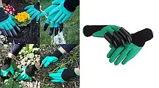 Садові рукавички Garden genie gloves з 4 наконечниками для риття землі, фото 2