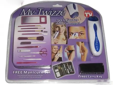 Епілятор My Twizze ( Травень Твізі ) з набором для манікюру та макіяжу, фото 2