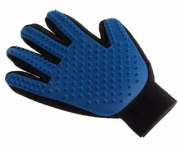 Щітка рукавичка для вичісування шерсті хатніх тварин True Touch Pet Glove