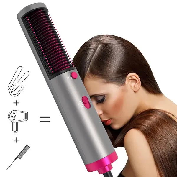Фен гребінець випрямляч для сушіння волосся 2 в 1 Hair Dryer And Styler XR-8802