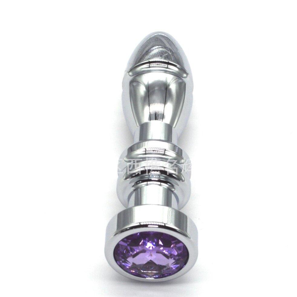 Рисунок анальний штекер з кристалічним SKN-MS126 (довжина 12 см, діаметр 3,5 см, вага 155 гр.), фото 1