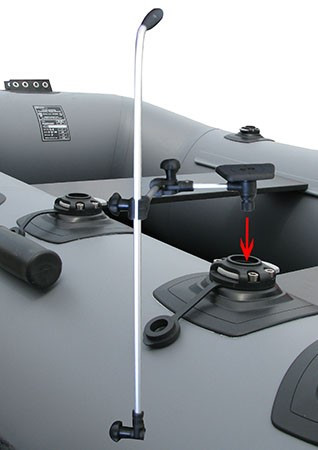 Комплект FASTen для ехолота - майданчик 100*100 мм з кріпленням датчика ехолота для човни пвх - фото 7 - id-p261941941