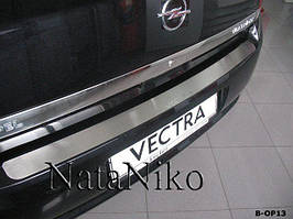 Накладка на бампер Opel Vectra C 4D/5D 2002-2008 без загину NataNiko