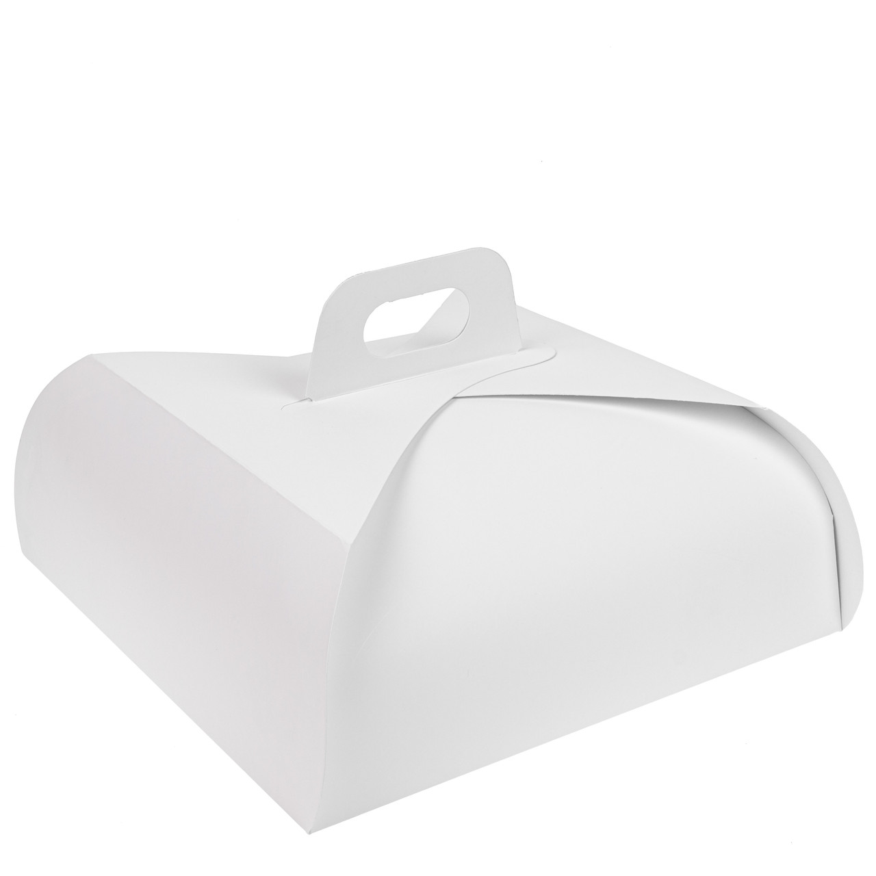 Коробка 280х280х120 для десертів, біла, фото 1