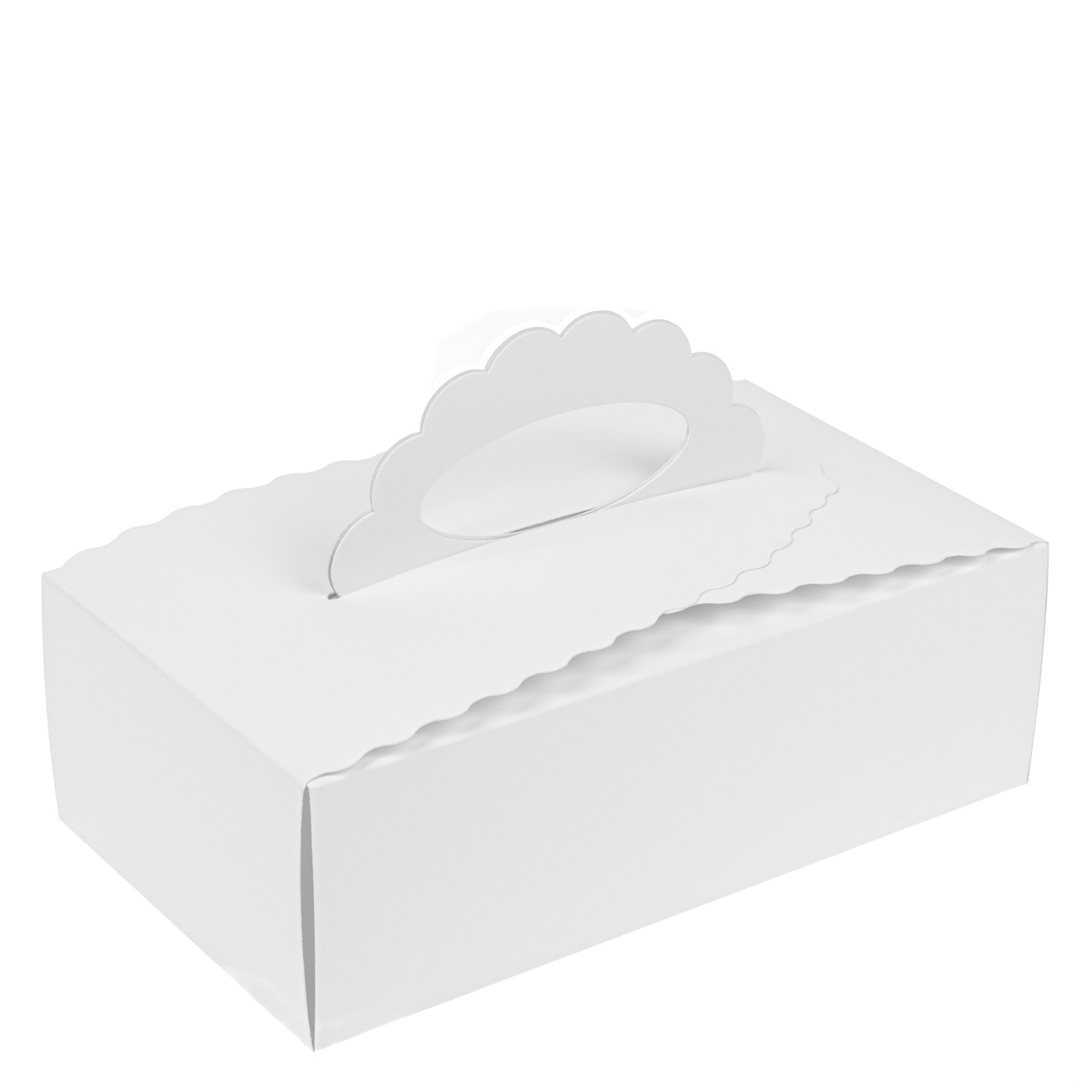 Коробка 210х110х70 для десертів, біла, фото 1