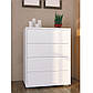 Білий високий комод для одягу Сокме Лайн 4Ш 80х103х48 см у спальню, фото 3