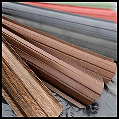 Металевий штакетник під дерево