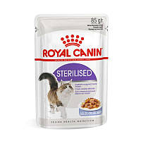 Royal Canin Sterilised Jelly (Роял Канин Стерелайзд желе) влажный корм для стерилизованных кошек 85 г х 12 шт