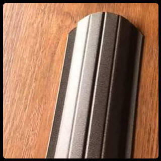 Металевий штакетник 0,45 х 105 мм  ⁇  MAT  ⁇  RAL 8019, фото 2