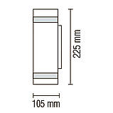 Фасадний настінний Світильник Horoz "GARDENYA-4" 2xGU10, фото 3