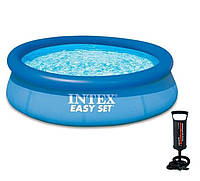 Надувной бассейн intex 28110 Easy set 244 х 76 см с насосом