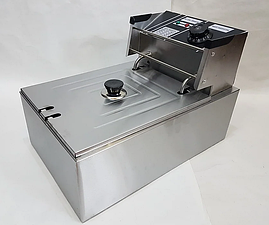 Фритюрниця Rainberg RB 7152 електрична професійна 3200W 8L, фото 3