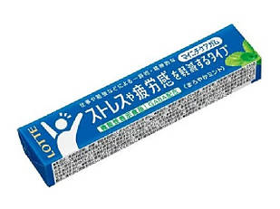 Lotte Mainichi Care Gum Stress Relief  М'яка м'ята жувальна гумка з ксилітом і GABA для спокою, 14 шт