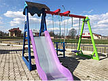 "Хвиля" ігровий комплекс для вулиці, гойдалки та гірки в заміський будинок, фото 5