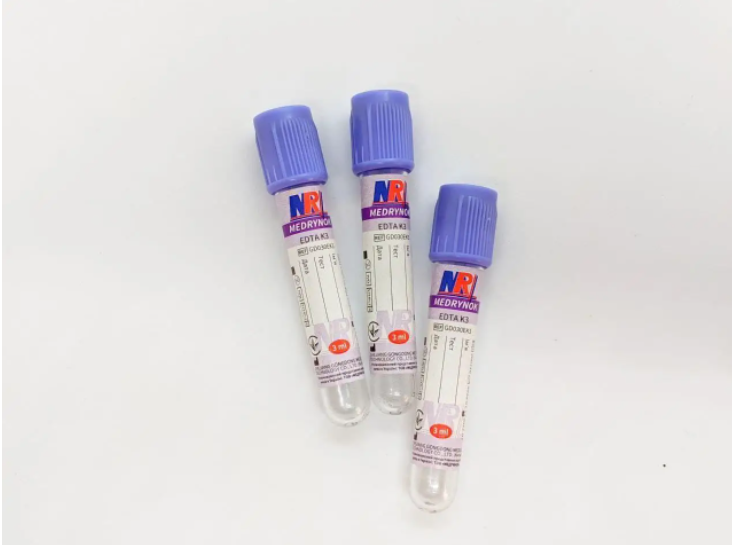 Пробірка вакуумна для забору крові «MEDRYNOK», 2 мл, EDTA K3, 13х75 мм, стерильна, з кришкою 1уп.