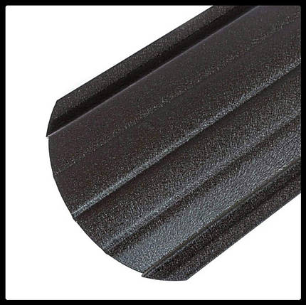 Металевий штакетник 0,45 х 105 мм  ⁇  MAT  ⁇  RAL 8019, фото 1