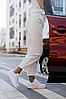 Жіночі чоловічі кросівки Nike Air Force 1’07 White One взуття Найк Аїр Форси низькі білі шкіряні, фото 8