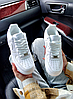 Жіночі чоловічі кросівки Nike Air Force 1’07 White One взуття Найк Аїр Форси низькі білі шкіряні, фото 5