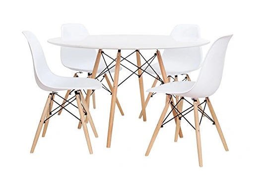 Комплект кухонних меблів, стіл та чотири стільці в скандинавському стилі MUF-ART