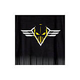 Чоловіча літня трикотажна яскрава чорна футболка, фото 2