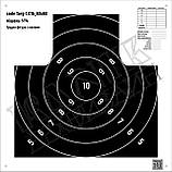 Мішень для стрільби Силует анатомічний з кругами, targ-3.01, формат А1, розмір 594х841мм, фото 10