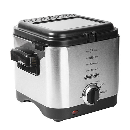 Фритюрниця Mesko MS 4910 1,5L (900Вт, Польща) - сріблястий колір