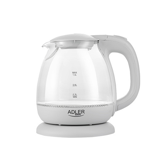 Електрочайник Adler AD 1283G Grey 1л 1100Вт зі скляним корпусом
