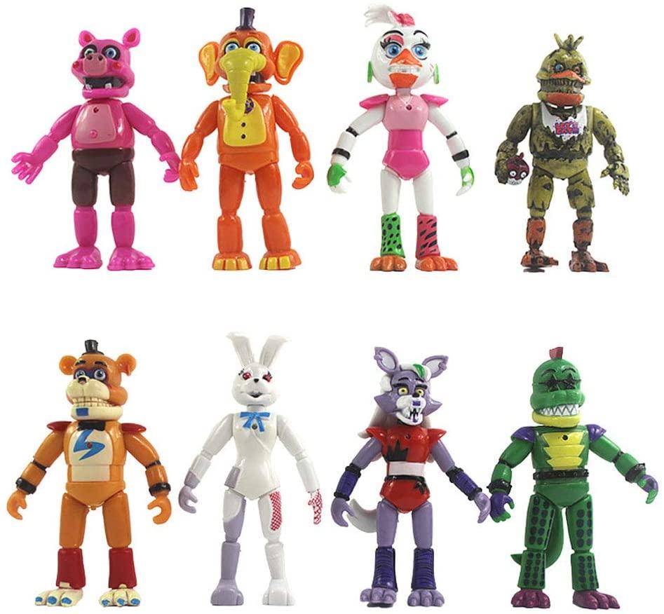 Набір Глемрок Аніматроніки П'ять ночей з Фредді, 8в1, 14 см - Five Nights at Freddy`s